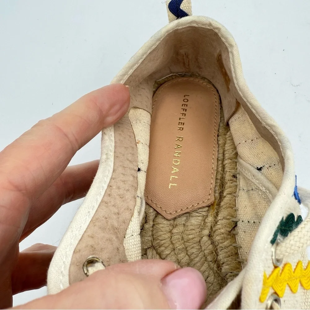 Loeffler Randall Alfie Espadrille Sneakers 38 Rainbow